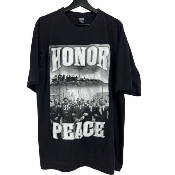 Martin Luther King Jr t-shirt 2XL mens black shirt honor peace oversized top - Picture 1 of 6